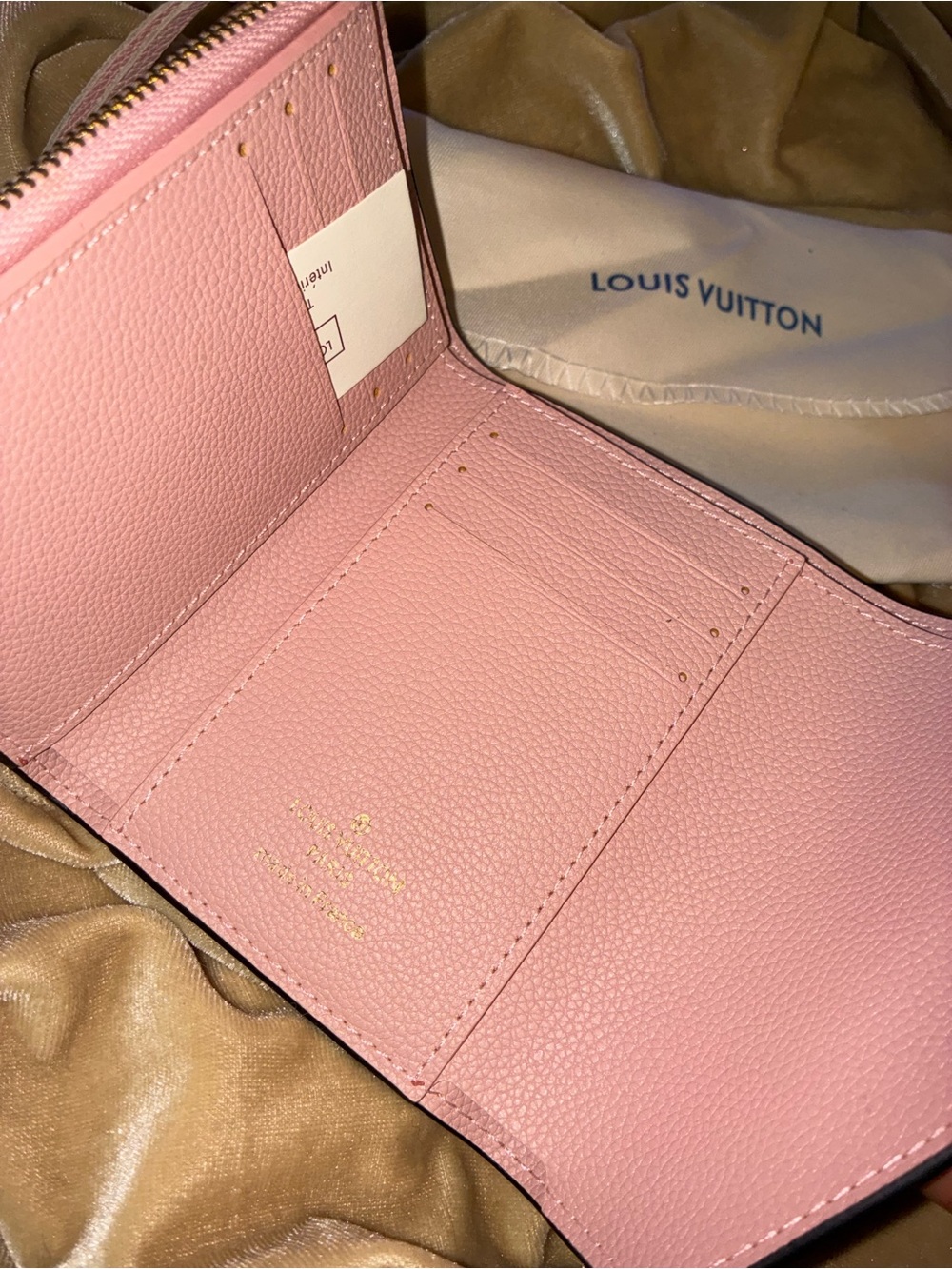 Louis Vuitton Pink Embossed Monogram Compact Wallet - Picture 5 of 8